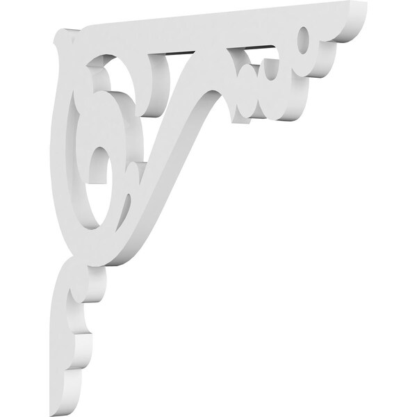 Ekena Millwork Amber Architectural Grade PVC Bracket, 5/8"W X 10"D X 10"H BKTP01X10X10AE - main